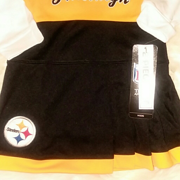 NWT NFL VISA Pittsburgh Steelers Dress Set 18 Mont - Picture 5 of 8